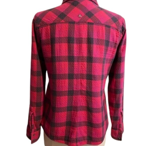 Prana Bridget Lined Pink Flannel Size Small - Picture 5 of 9